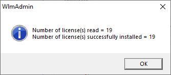 To apply the license file
