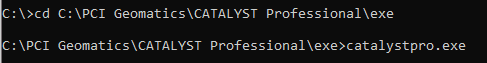 Image of the Catalyst Professional window