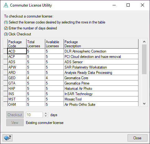 Image of Commuter License Utility