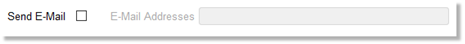 Clear check box and unavailable parameter