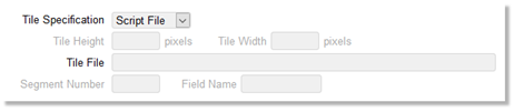 Parameters unavailable when Tile Specification has Script File selected
