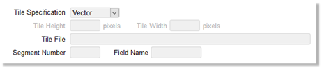 Parameters unavailable when Tile Specification has Vector selected
