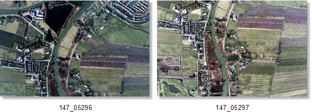 Comparing images in a flight line