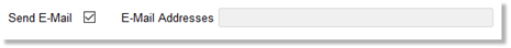 Check box selected, parameter available