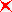 a red x (item is active)