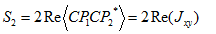 S2 = 2 * Re(Jxy)