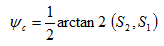 1/2* arctan (S2,S1)