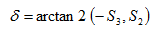 arctan2 (S3 / S2)