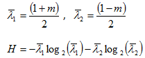 -(1+m)/2*log[(1+m)/2 ]- (1-m)/2*log [(1-m)/2]/log(2)