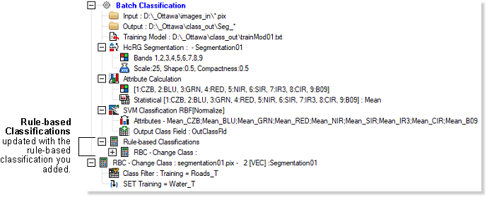 Batch classification with rule-based classification added