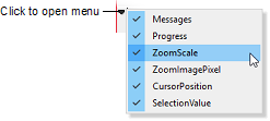 Status-bar menu