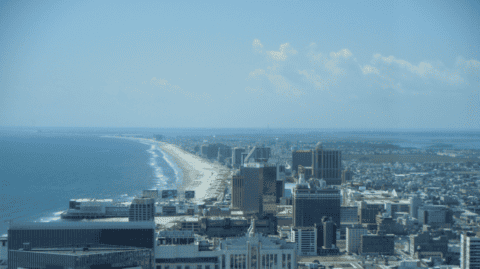 Image of the view of Atlantic City