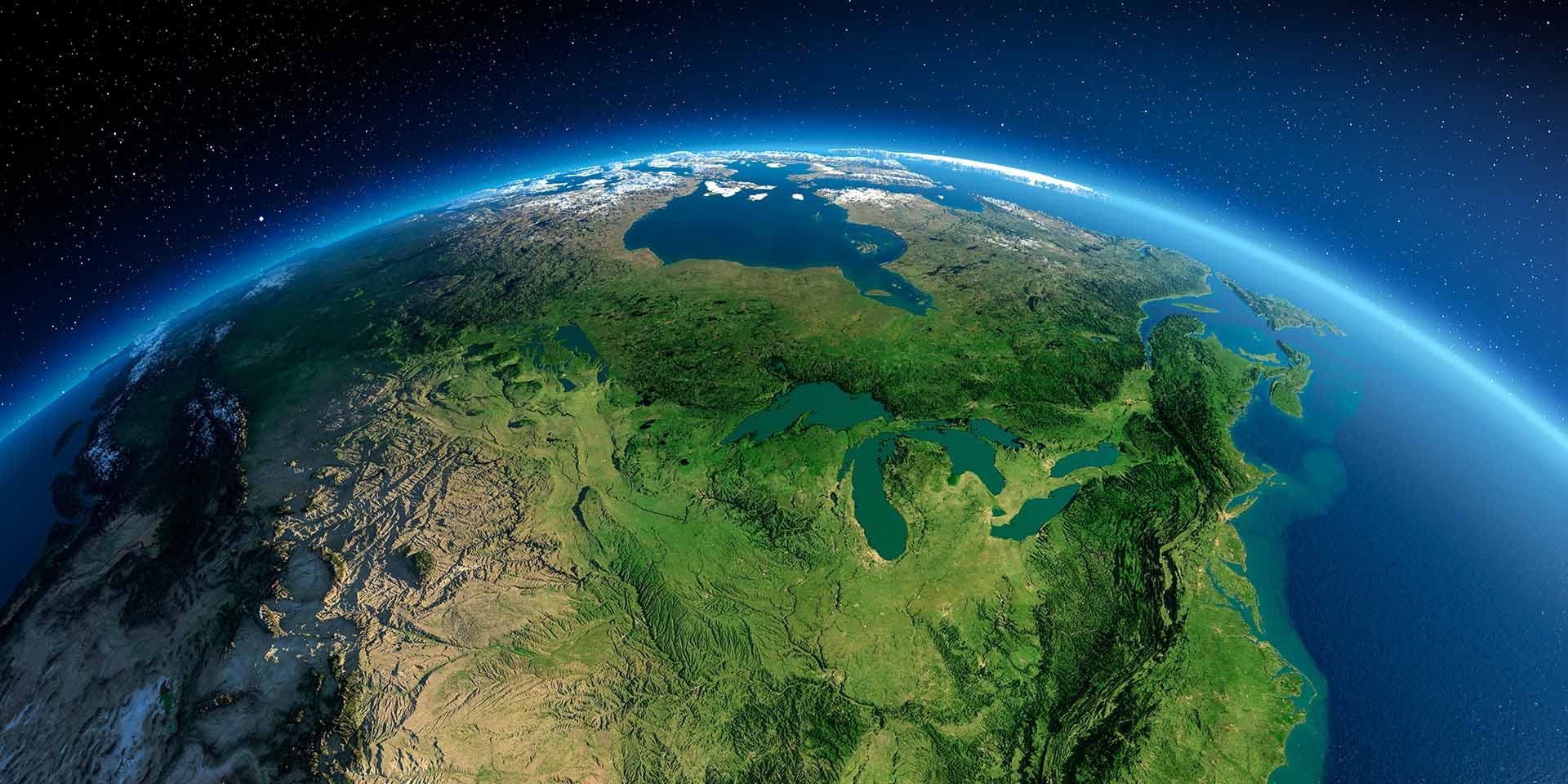 Image of Canada from space