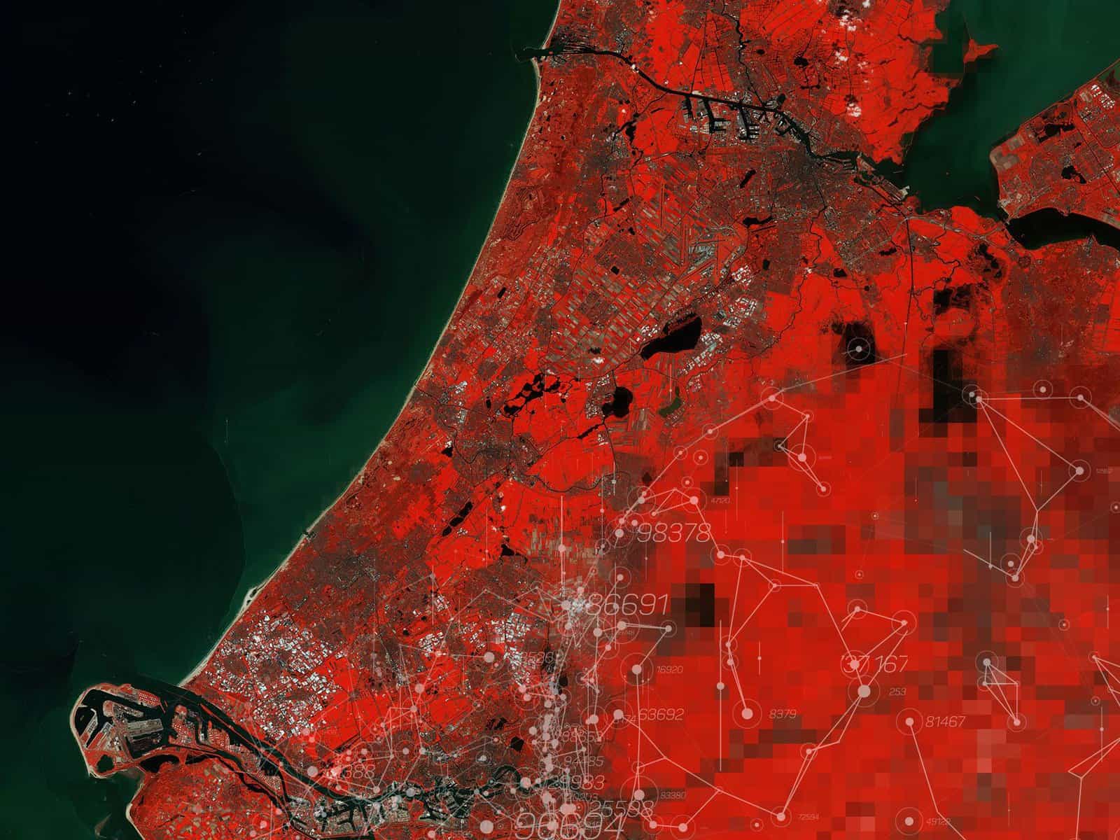 Geospatial image of The Netherlands