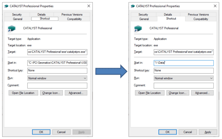 Changing the Working Path and AutoLaunch Settings - CATALYST
