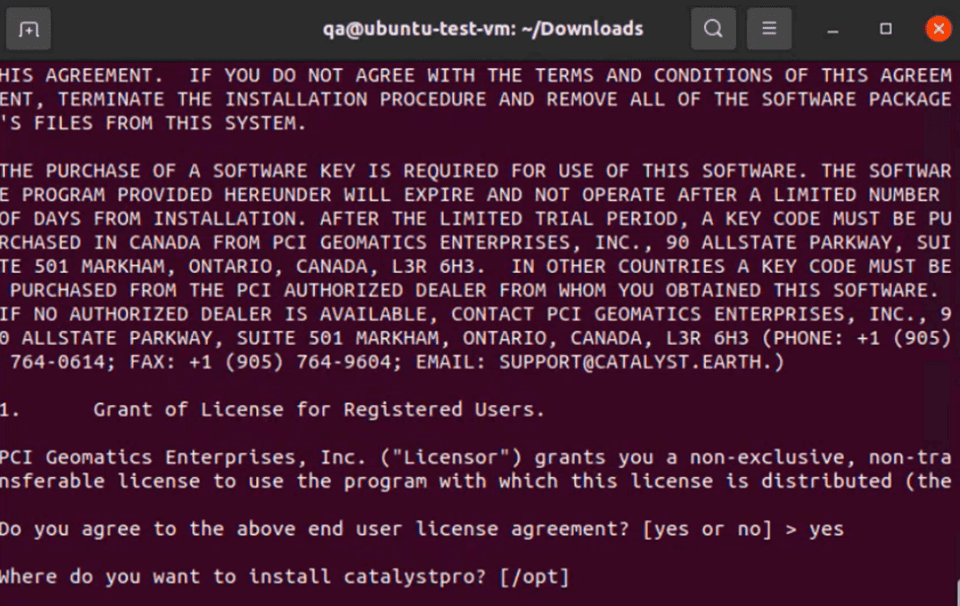 Installing CATALYST Professional on Linux - CATALYST 2.0 SP3 and ...