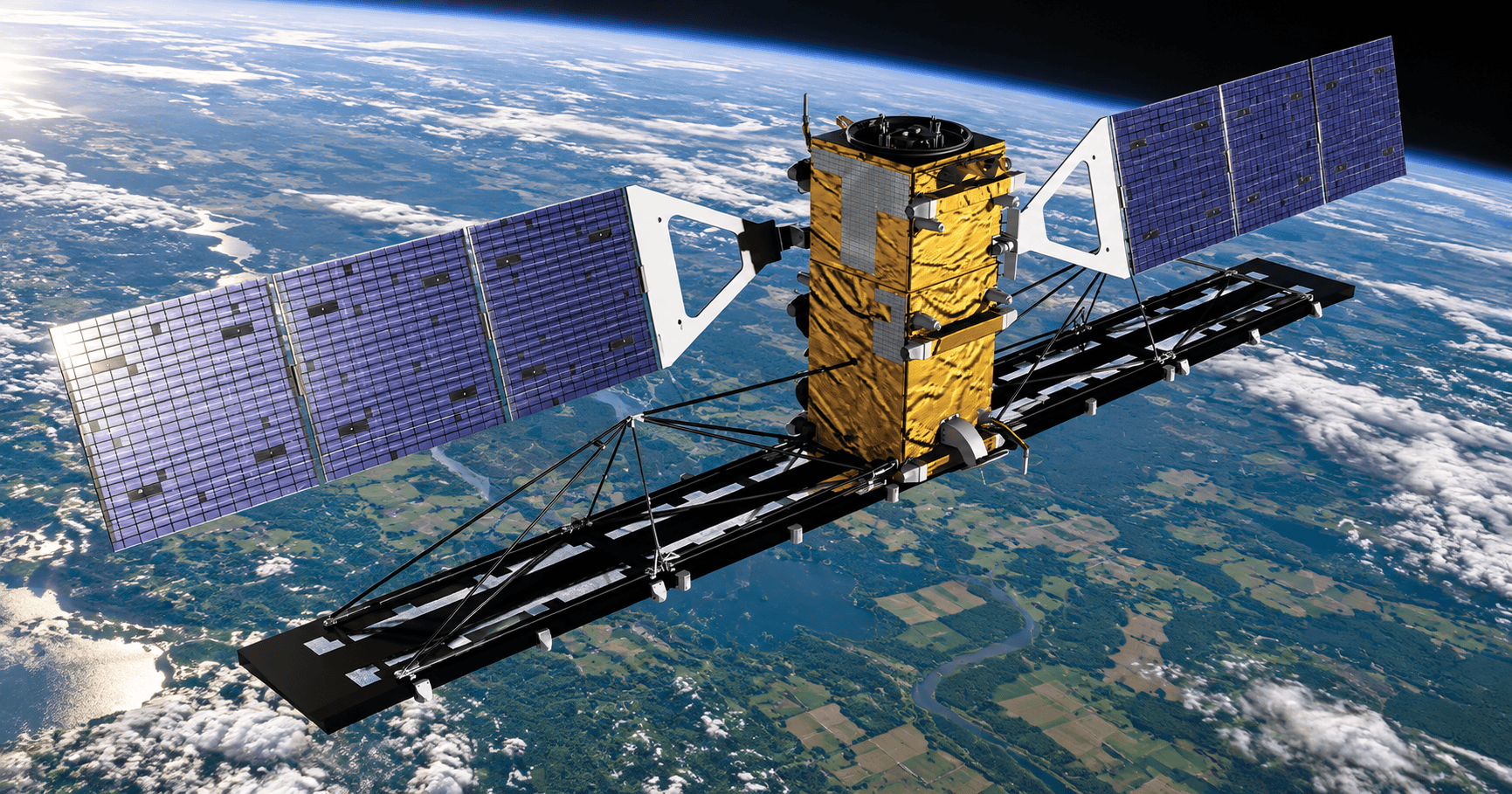 Radar satellite imaging terrain for InSAR ground deformation monitoring
